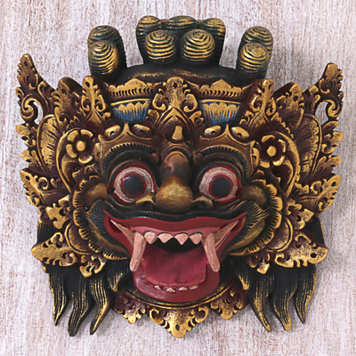 Wood mask, Bali Barong