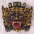 Wood mask, 'Bali Barong' - Hand Made Gold Colored Wood Mask from Indonesia thumbail