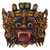 Wood mask, 'Bali Barong' - Hand Made Gold Colored Wood Mask from Indonesia thumbail