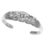 Sterling silver cuff bracelet, 'Widow Rangda' - Sterling Silver Cuff Bracelet from Indonesia thumbail