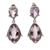 Amethyst dangle earrings, 'Magnolia Curls' - Faceted Amethyst and Silver Dangle Earrings from Bali thumbail