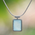 Chalcedony pendant necklace, 'Majestic Meadow' - Chalcedony Rectangular Pendant Necklace from Indonesia (image 2) thumbail