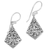 Sterling silver dangle earrings, 'Bali Kites' - Sterling Silver Kite Shaped Dangle Earrings from Indonesia thumbail