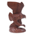 Wood sculpture, 'Flying Brown Eagle ' - Hand Carved Realistic Wood Eagle Sculpture from Bali (image 2e) thumbail