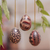 Batik wood ornaments, 'Parang Eggs' (set of 3) - Batik Wood Egg Ornaments (Set of 3) from Indonesia (image 2) thumbail