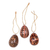 Batik wood ornaments, 'Parang Eggs' (set of 3) - Batik Wood Egg Ornaments (Set of 3) from Indonesia thumbail