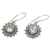 Blue topaz dangle earrings, 'Blue Sunshine' - Hand Crafted Blue Topaz Sterling Silver Dangle Earrings