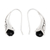 Onyx drop earrings, 'Midnight Spell' - Handcrafted Sterling Silver Onyx Drop Earrings Indonesia