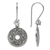 Sterling silver dangle earrings, 'Jepun Coins' - Hand Made Sterling Silver Dangle Earrings Floral Indonesia (image 2c) thumbail
