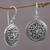 Sterling silver dangle earrings, 'Perfect Alignment' - Handcrafted Sterling Silver Dangle Earrings from Bali (image 2b) thumbail