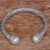 Cultured pearl cuff bracelet, 'Classic Story' - Sterling Silver and Cultured Pearl Cuff Bracelet (image 2b) thumbail