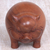 Wood statuette, 'Round Piglet' - Artisan Crafted Suar Wood Statuette of Piglet from Bali (image 2b) thumbail