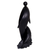 Wood statuette, 'Dancing Dolphin' - Balinese Hand Carved Wood Statuette of Dolphins in Black (image 2d) thumbail