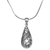 Sterling silver pendant necklace, 'Stone Drop' - Sterling Silver Pendant Necklace from Indonesia