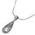 Sterling silver pendant necklace, 'Stone Drop' - Sterling Silver Pendant Necklace from Indonesia