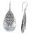 Sterling silver dangle earrings, 'Silver Crest' - Sterling Silver and Reconstituted Turquoise Dangle Earrings (image 2e) thumbail