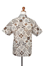 Men's cotton batik shirt, 'Island Kaleidoscope' - Men's Cotton Batik Shirt with Traditional Balinese Motifs