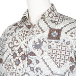Men's batik cotton shirt, 'Javanese Batik' - Handmade Men's Cotton Batik Shirt with Balinese Motifs