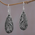 Sterling silver dangle earrings, 'Fern Drops' - Sterling Silver Dangle Earrings Handmade in Indonesia (image 2) thumbail