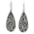 Sterling silver dangle earrings, 'Fern Drops' - Sterling Silver Dangle Earrings Handmade in Indonesia thumbail
