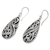 Sterling silver dangle earrings, 'Fern Drops' - Sterling Silver Dangle Earrings Handmade in Indonesia (image 2c) thumbail