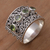 Peridot cocktail ring, 'Lucky Four' - Peridot and 925 Sterling Silver Multi-Stone Ring from Bali thumbail