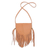 Leather sling bag, 'Caramel Travels' - Handcrafted Leather Sling Handbag in Caramel from Bali (image 2a) thumbail