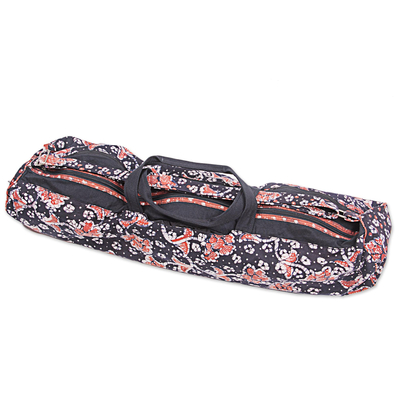 Yogamatten-Tasche aus Baumwolle-Batik - Handgefertigte Batik-Yogamattentasche aus javanischer Baumwolle
