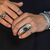 Onyx cocktail ring, 'True Glamour' - Artisan Crafted Sterling Silver and Onyx Cocktail Ring (image 2f) thumbail