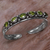 Peridot cuff bracelet, 'Star Bright' - Artisan Crafted Sterling Silver and Peridot Cuff Bracelet thumbail