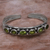 Peridot cuff bracelet, 'Star Bright' - Artisan Crafted Sterling Silver and Peridot Cuff Bracelet (image 2c) thumbail
