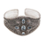 Blautopas-Manschettenarmband - Handgefertigtes Manschettenarmband aus Sterlingsilber und Blautopas