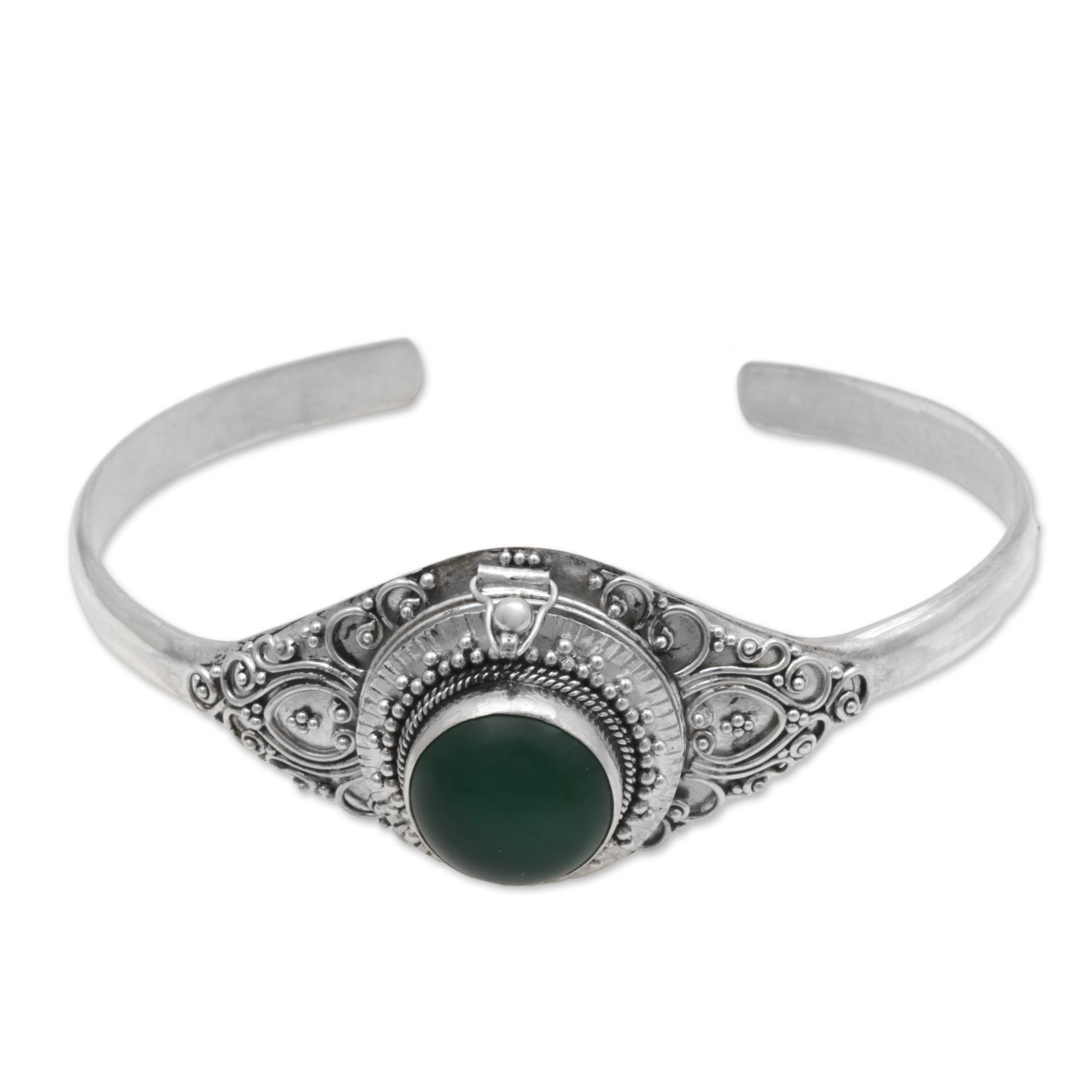 Mythical Stone Green Quartz Locket Bracelet