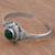 Quartz cuff locket bracelet, 'Mythical Green Stone' - Green Quartz and Sterling Silver Locket Bracelet from Bali (image 2b) thumbail
