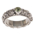 Peridot single stone ring, 'Swirls of Joy in Green' - Peridot and Sterling Silver Single Stone Ring from Indonesia (image 2f) thumbail