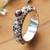 Cultured pearl single stone ring, 'Swirls of Joy in Brown' - Cultured Pearl Single Stone Ring from Indonesia (image 2) thumbail
