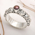 Cultured pearl single stone ring, 'Swirls of Joy in Brown' - Cultured Pearl Single Stone Ring from Indonesia (image 2b) thumbail