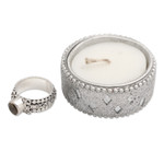 Citrine single-stone ring, 'Swirling Serenity' - Citrine and Sterling Silver Single-Stone Ring from Indonesia