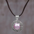 Cultured mabe pearl pendant necklace, 'Pink Orb' - Pink Cultured Mabe Pearl Pendant Necklace from Indonesia