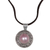 Cultured mabe pearl pendant necklace, 'Pink Orb' - Pink Cultured Mabe Pearl Pendant Necklace from Indonesia thumbail