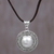 Cultured mabe pearl pendant necklace, 'White Orb' - Cultured Mabe Pearl and Leather Cord Pendant Necklace (image 2) thumbail