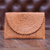 Natural fiber clutch, 'Pumpkin Texture' - Hand Made Natural Fiber Clutch Handbag from Indonesia (image 2) thumbail