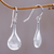 Sterling silver dangle earrings, 'Silver Words' - Sterling Silver Dangle Earrings from Indonesia