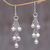 Sterling silver dangle earrings, 'Silver Time' - Sterling Silver Dangle Earrings from Indonesia