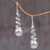 Sterling silver dangle earrings, 'Spinning Silver' - Sterling Silver Dangle Earrings from Indonesia (image 2) thumbail