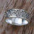 Sterling silver band ring, 'Miracle Spirals' - Sterling Silver Unisex Spiral Band Ring from Indonesia (image 2b) thumbail