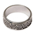 Sterling silver band ring, 'Miracle Spirals' - Sterling Silver Unisex Spiral Band Ring from Indonesia (image 2c) thumbail
