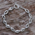 Men's sterling silver link bracelet, 'Shining Novas' - Sterling Silver Men's Link Bracelet from Indonesia (image 2) thumbail