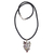 Multi-gemstone pendant necklace, 'Tropical Fern' - Multi Gemstone and Sterling Silver Pendant Necklace thumbail
