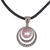 Cultured mabe pearl pendant necklace, 'Crescent Gleam in Pink' - Dyed Pink Cultured Pearl Pendant Necklace from Indonesia (image 2c) thumbail